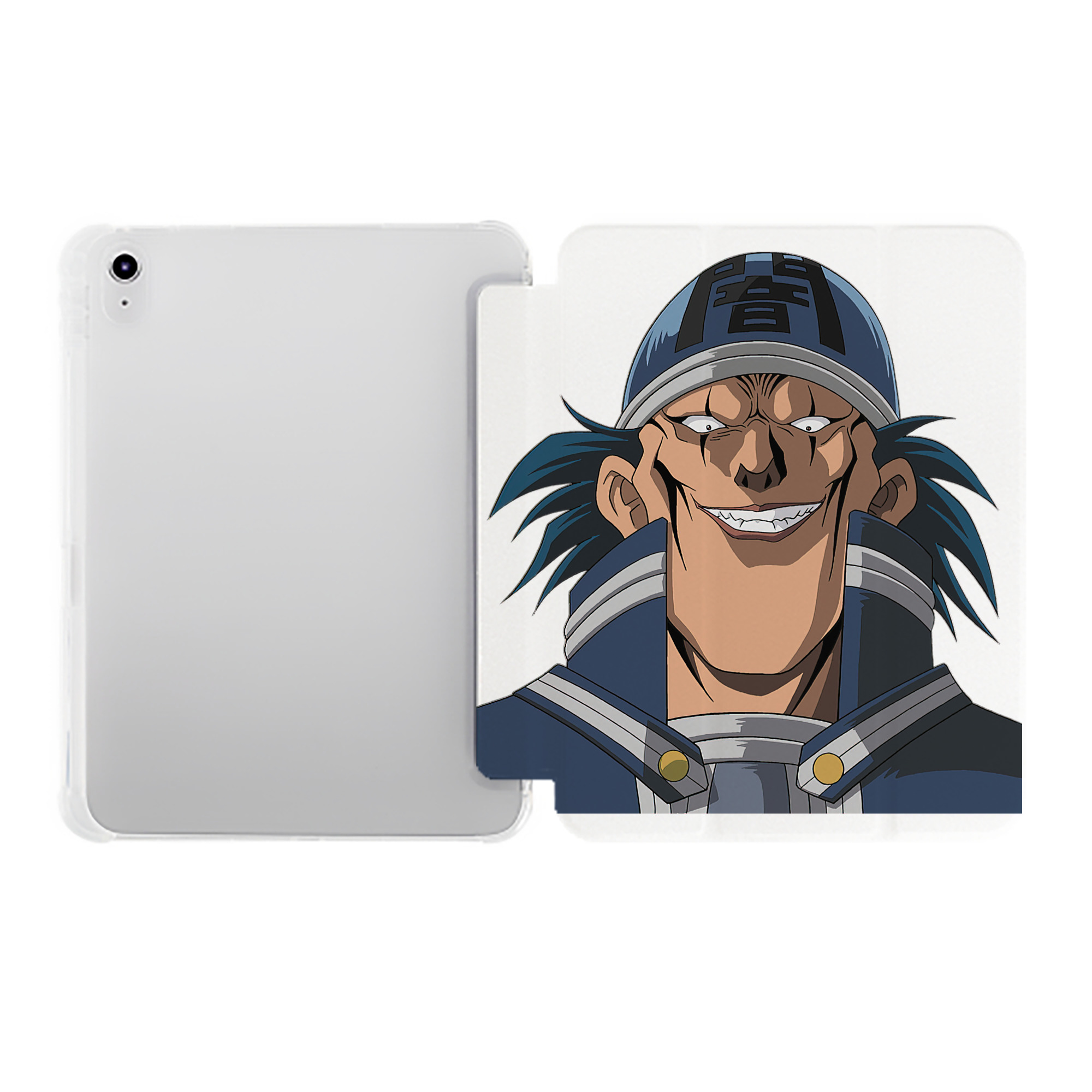 （画像用） 遊☆戯☆王 Yu-Gi-Oh! IPad ケース ペン収納付き 三つ折りスタンド PUレザー×シリコン 対応機種9.5/10.5/10.9インチ